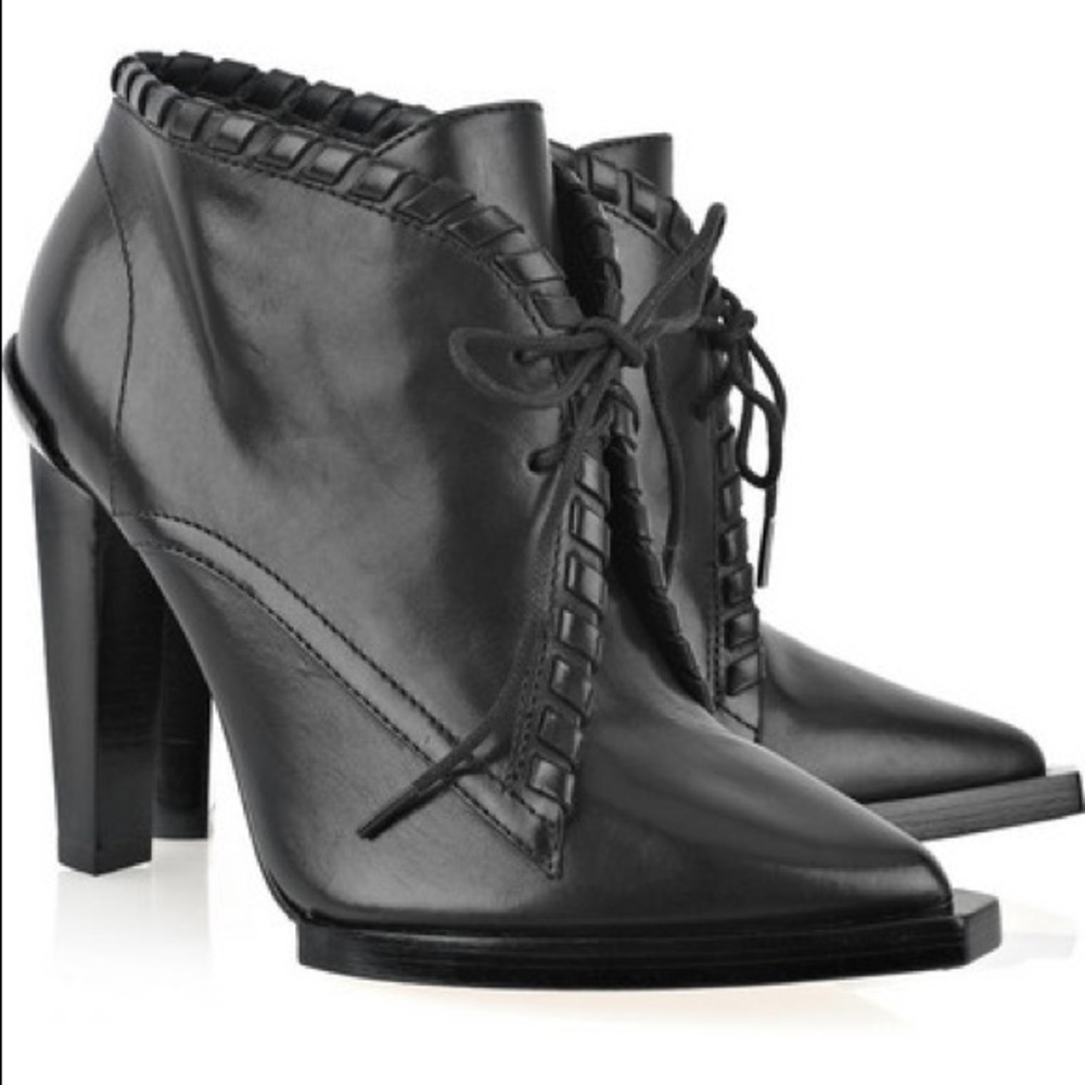 Alexander Wang Sofi Black Leather Boots - EUC 🖤